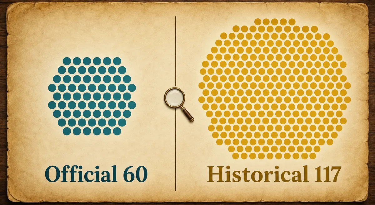 Editorial comparison illustration separating an official League Classic roster source from a historical data archive